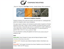 Tablet Screenshot of grapheneindustries.com